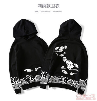 國潮新勢力 祥云印花嘻哈衛(wèi)衣，定義秋日街頭風(fēng)尚